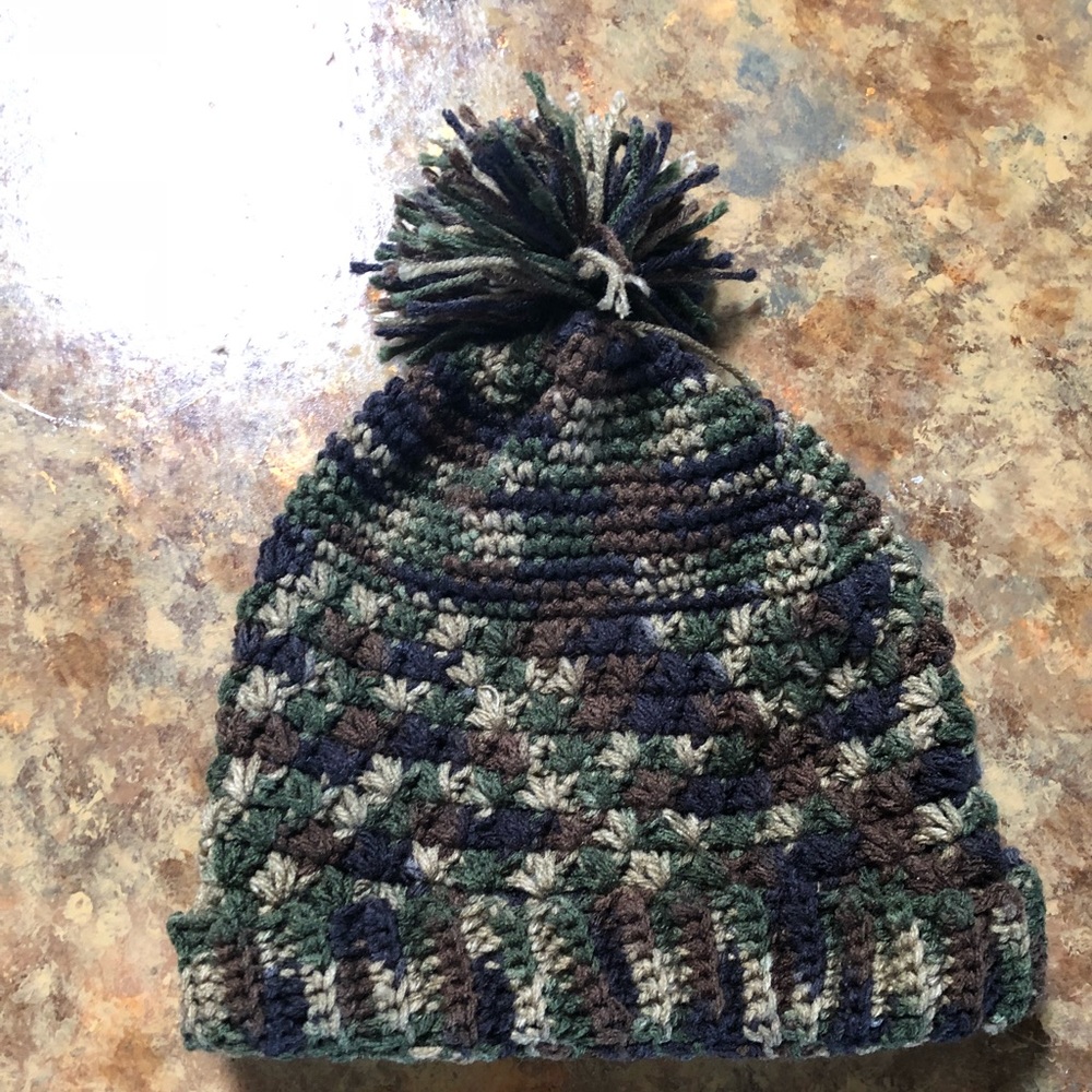 Warm camouflage beanie